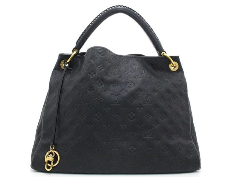 LOUIS VUITTON Artsy Hobo Bag Monogram Empreinte Infini Navy Blue